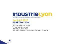 Salon d’industrie Lyon ---promotion des ventes pour l’exposition  (Période d'exposition: 4.4-4.7, 2